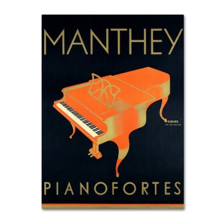 Vintage Apple Collection 'Manthey Piano' Canvas Art,14x19